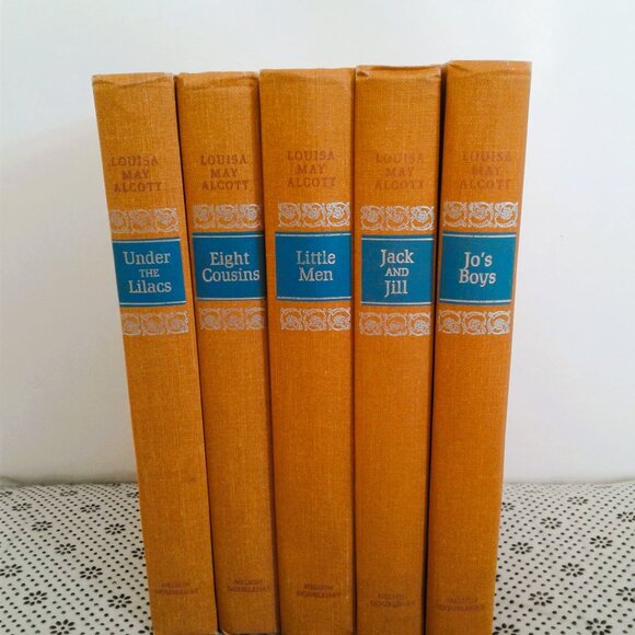 Louisa May Alcott Books set of 5- vintage 1950's - Picture 1 of 5